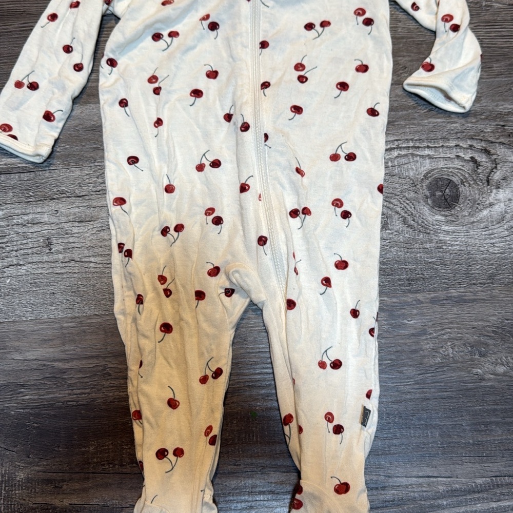 Cherry Print Kids One Piece